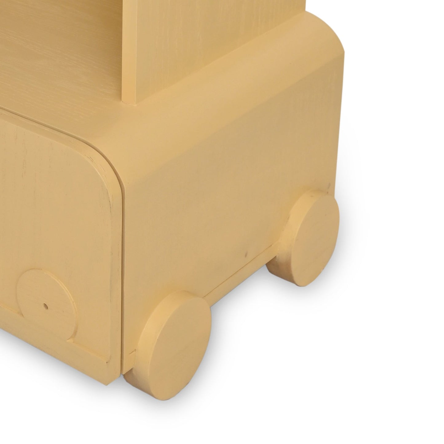 Wooden Cart Side Table Ð KidsÕ Bedside Table with Toy-Like Design