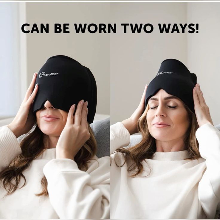 Migraine Relief Gel Cap – Hot & Cold Therapy for Headaches, Sinus & Eye Puffiness