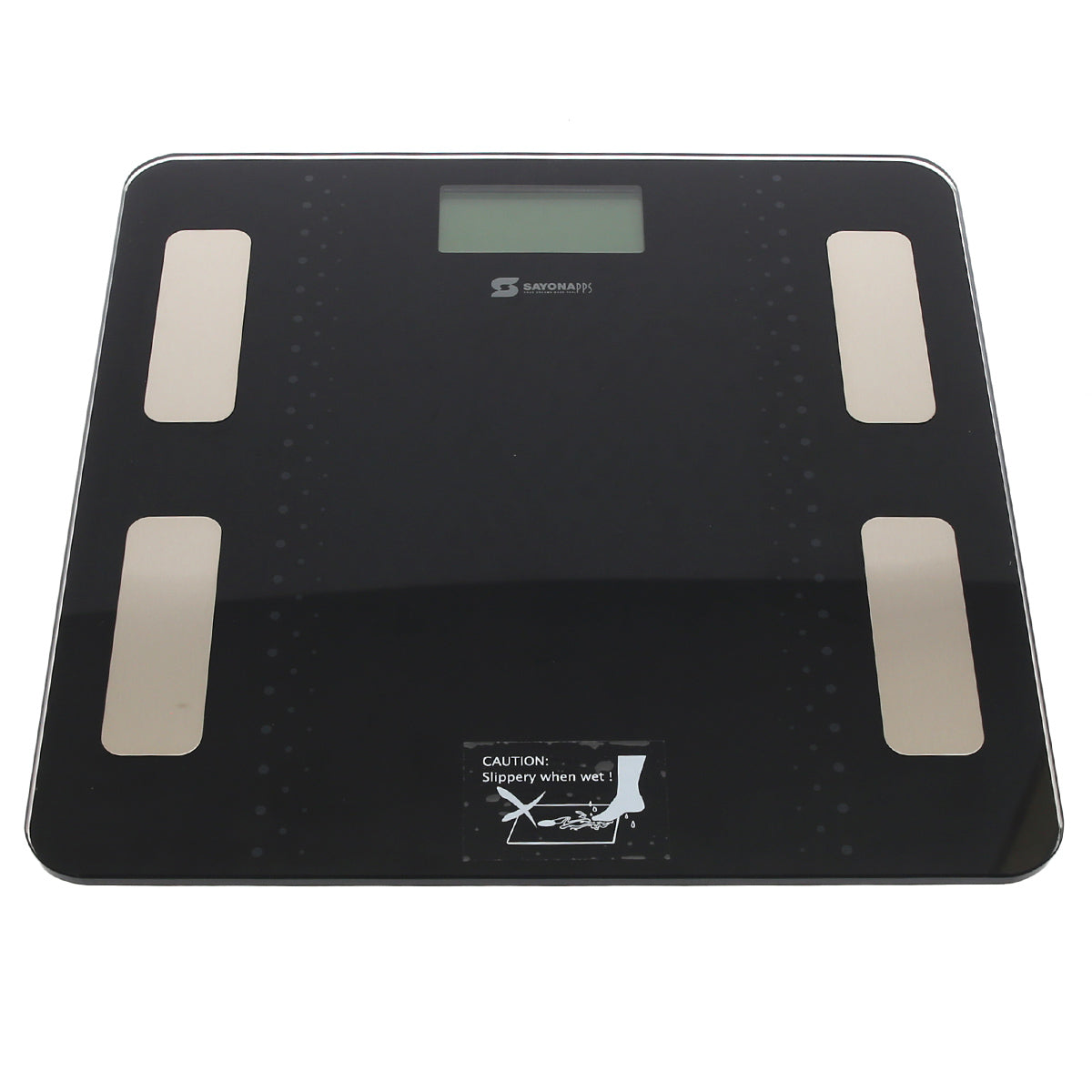 SAYONA SY2330 Digital Bath Scale Ð Precision Body Weight Scale with Sleek Black Glass Design
