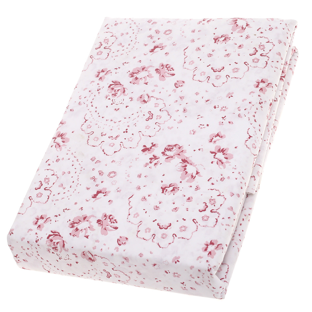 Double Bed Sheet Percale Red & White 96X102" Rotary Printing