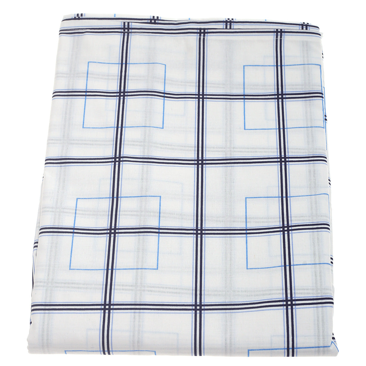 Blue Box Geometric Double Bed Sheet 90x100"
