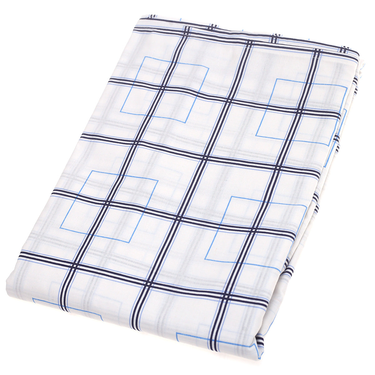 Blue Box Geometric Double Bed Sheet 90x100"