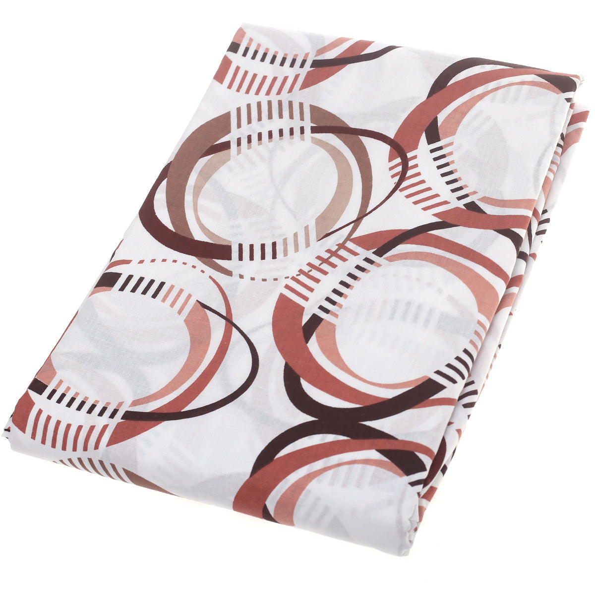 Brown & Black Circle Double Bed Sheet 90x100"