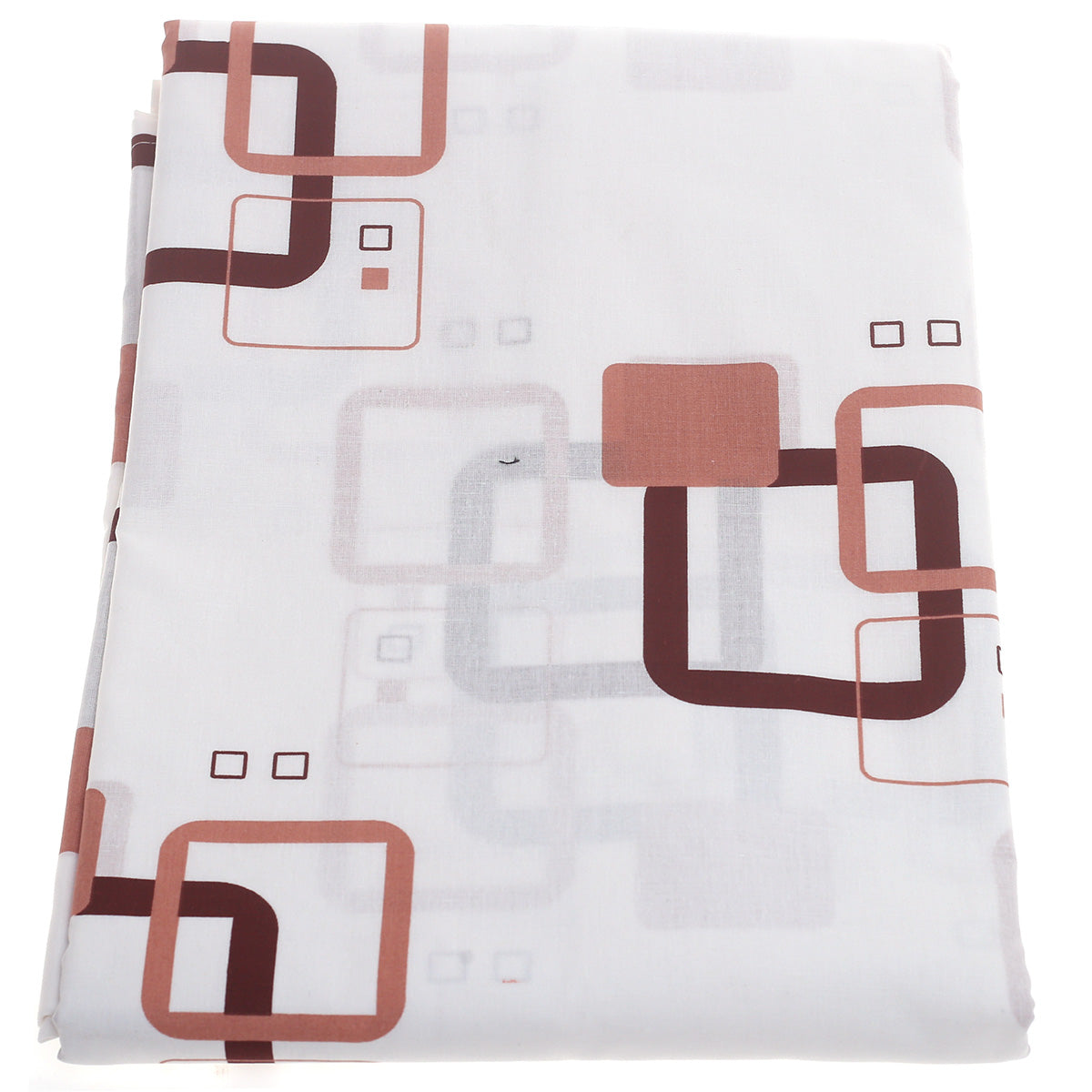 Brown & Black Geometric Double Bed Sheet 90x100"