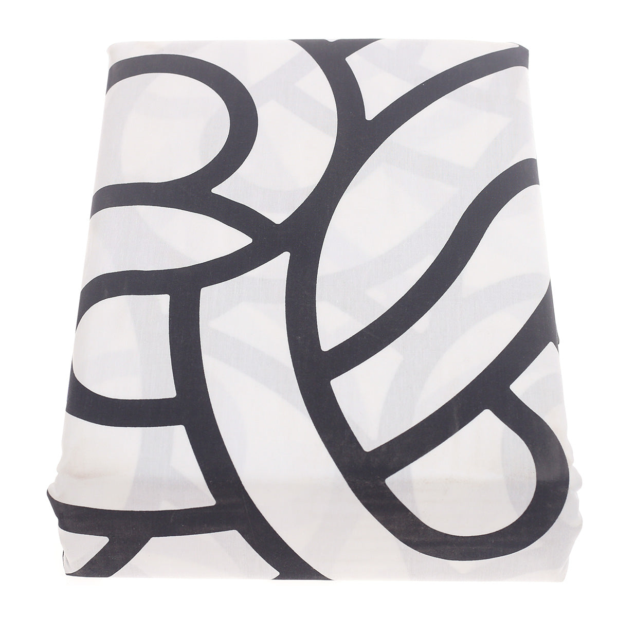 Black Geometric Double Bed Sheet Set Ð 6 Piece Bedding Collection