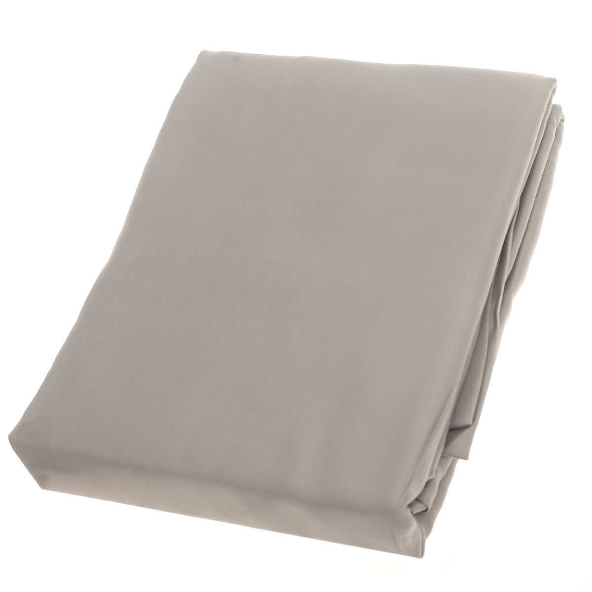 Light Grey Satin Dyed Double Bed Sheet Ð 96x102" | Smooth Satin Finish
