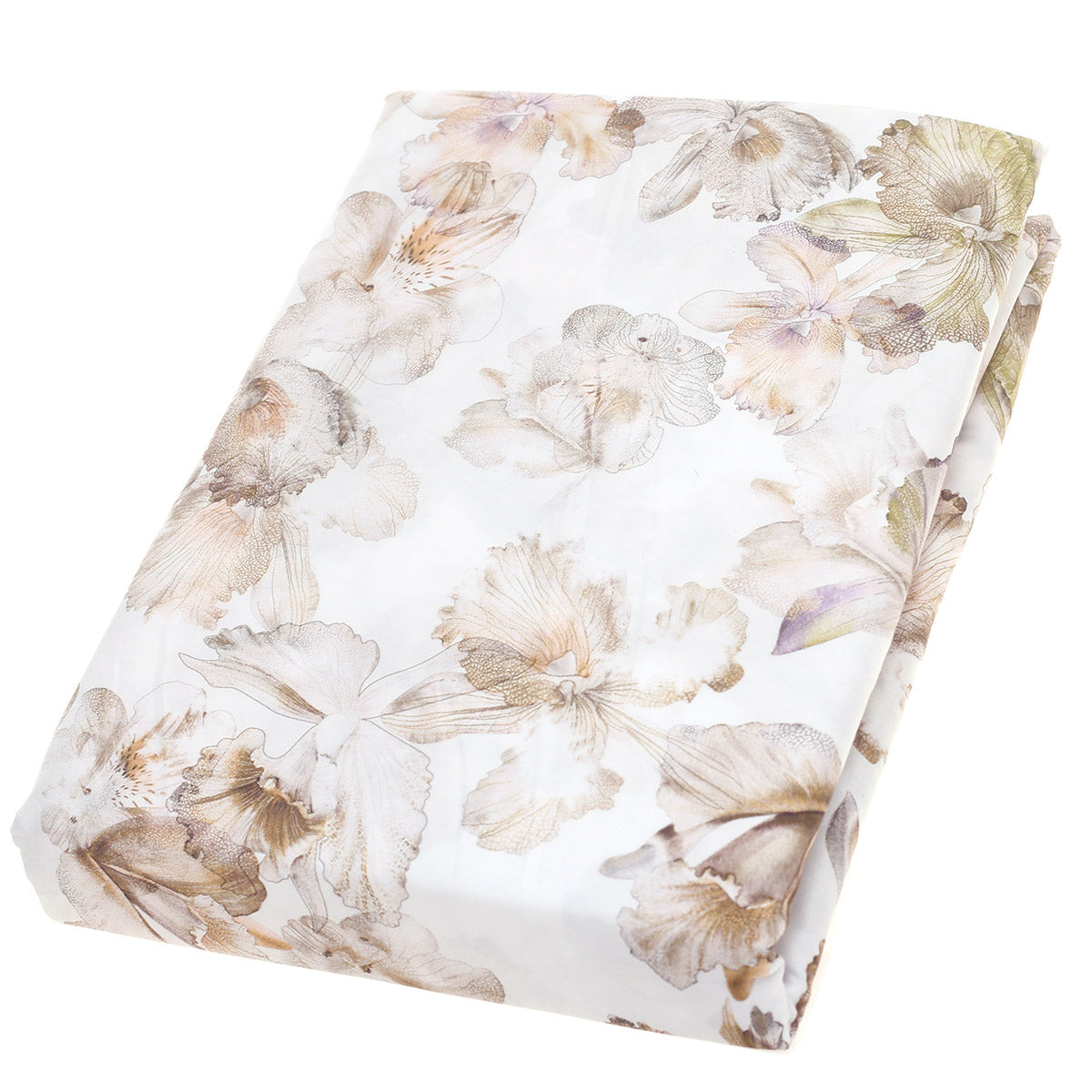 Neutral Florals Double Bed Sheet Ð 96x102" | Satin Finish