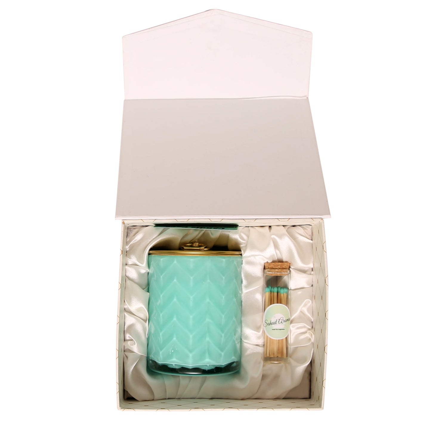 Scented Jar Candle.Colored Wax.BLUE.