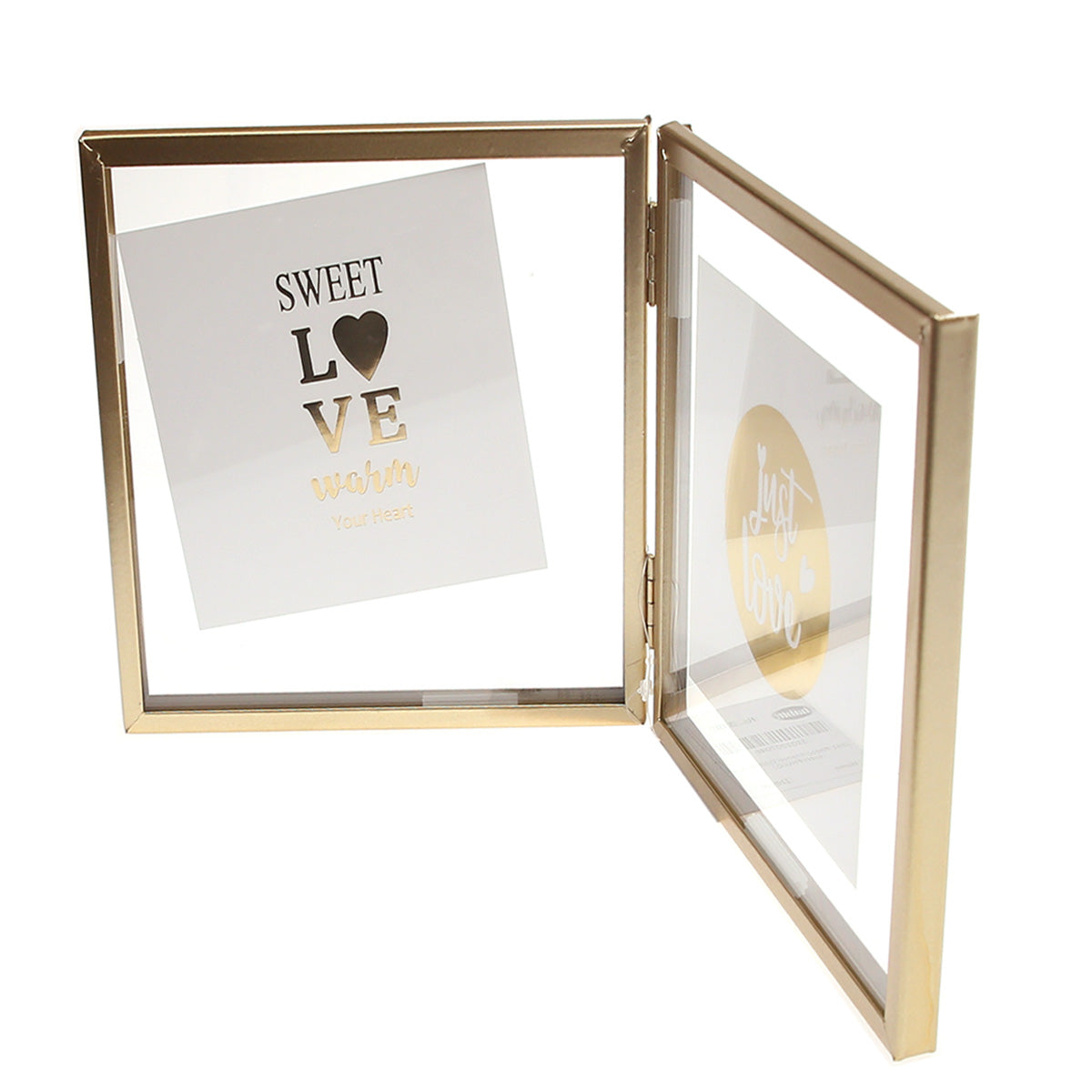 2 In 1 Photo Frame Gold 6 X 6 Inch FHG-05