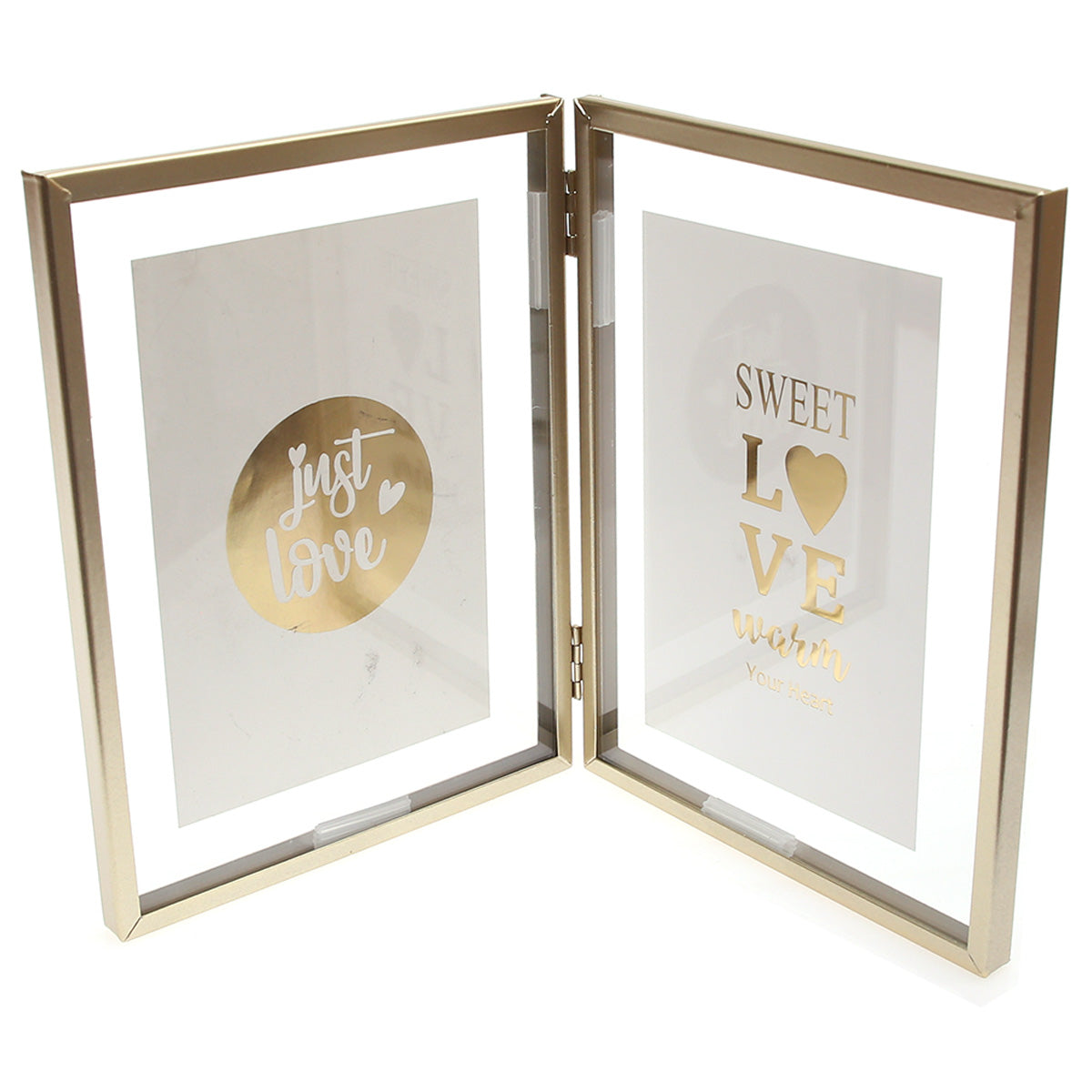 2 In 1 Photo Frame Gold 6 X 8 Inch FHG-06