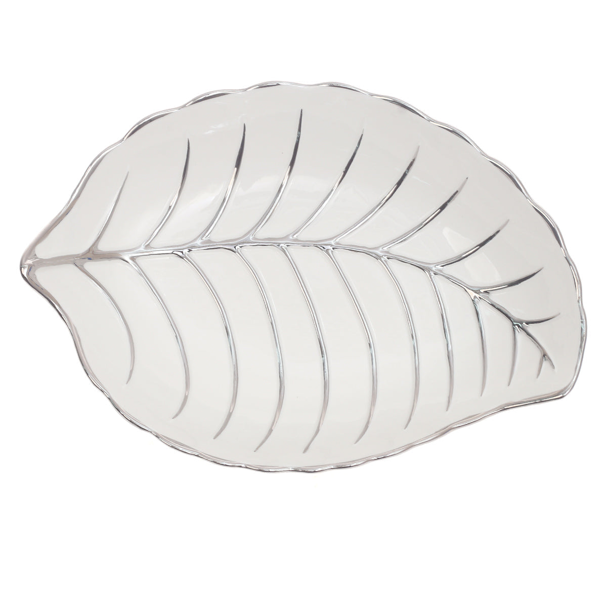 Elegant Serving Dish Ð Shallow Leaf Design (.21102)