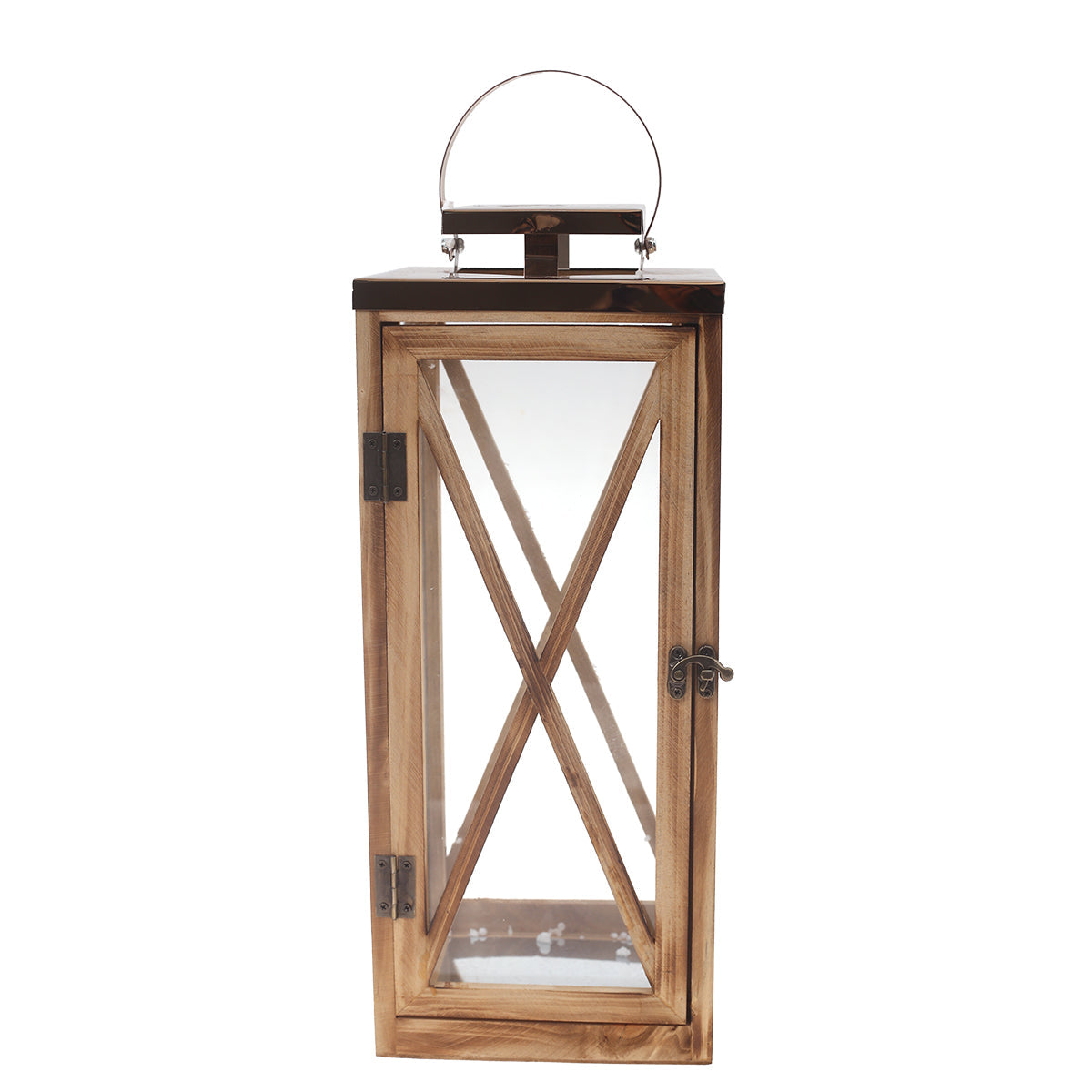Floor Lantern Natural 7 X 7 X 18 Inch WL-003
