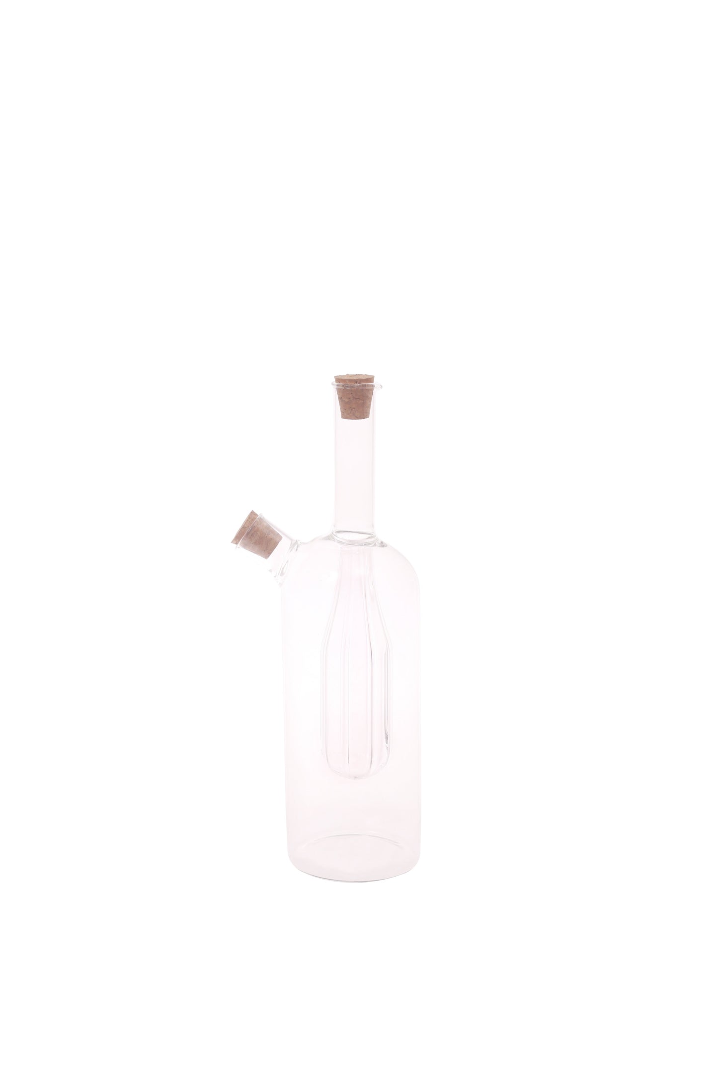 Oil Bottle Transparent 3.25 X 3.25 X 10.25 Inch JLX-016
