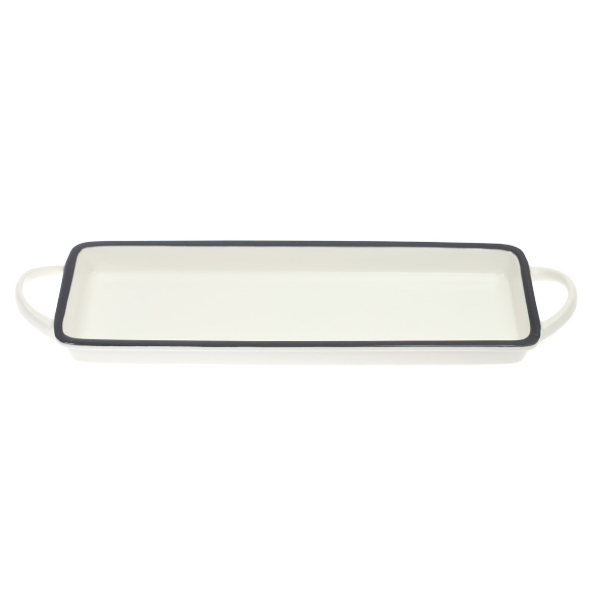 Rectangle Flat Serving Dish White 16.5 X 4.5 X 1.5 Inch Yll-04