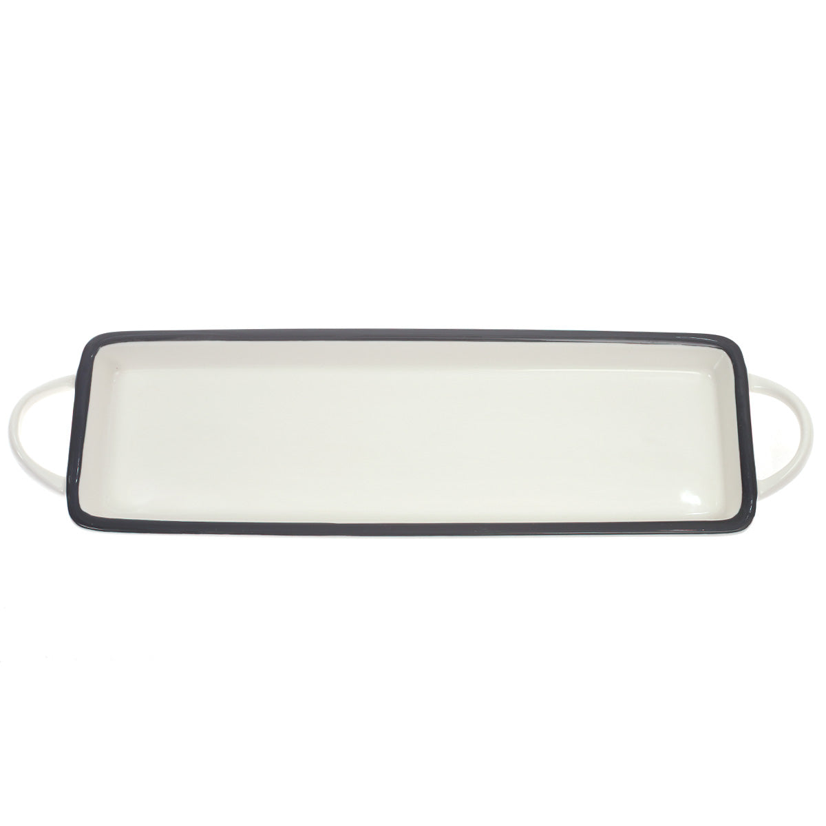 Rectangle Flat Serving Dish White 16.5 X 4.5 X 1.5 Inch Yll-04
