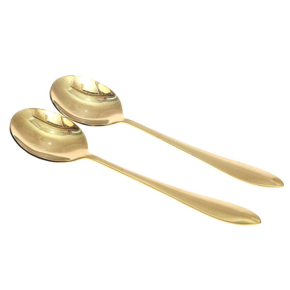 2Pcs Golden Curry Spoon Set Ð Pioneer Series | Elegant Serving Spoons
