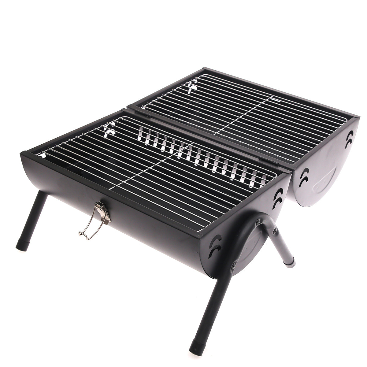 BBQ Grill Black 2009S Ð Foldable Dual Grill for Outdoor Cooking