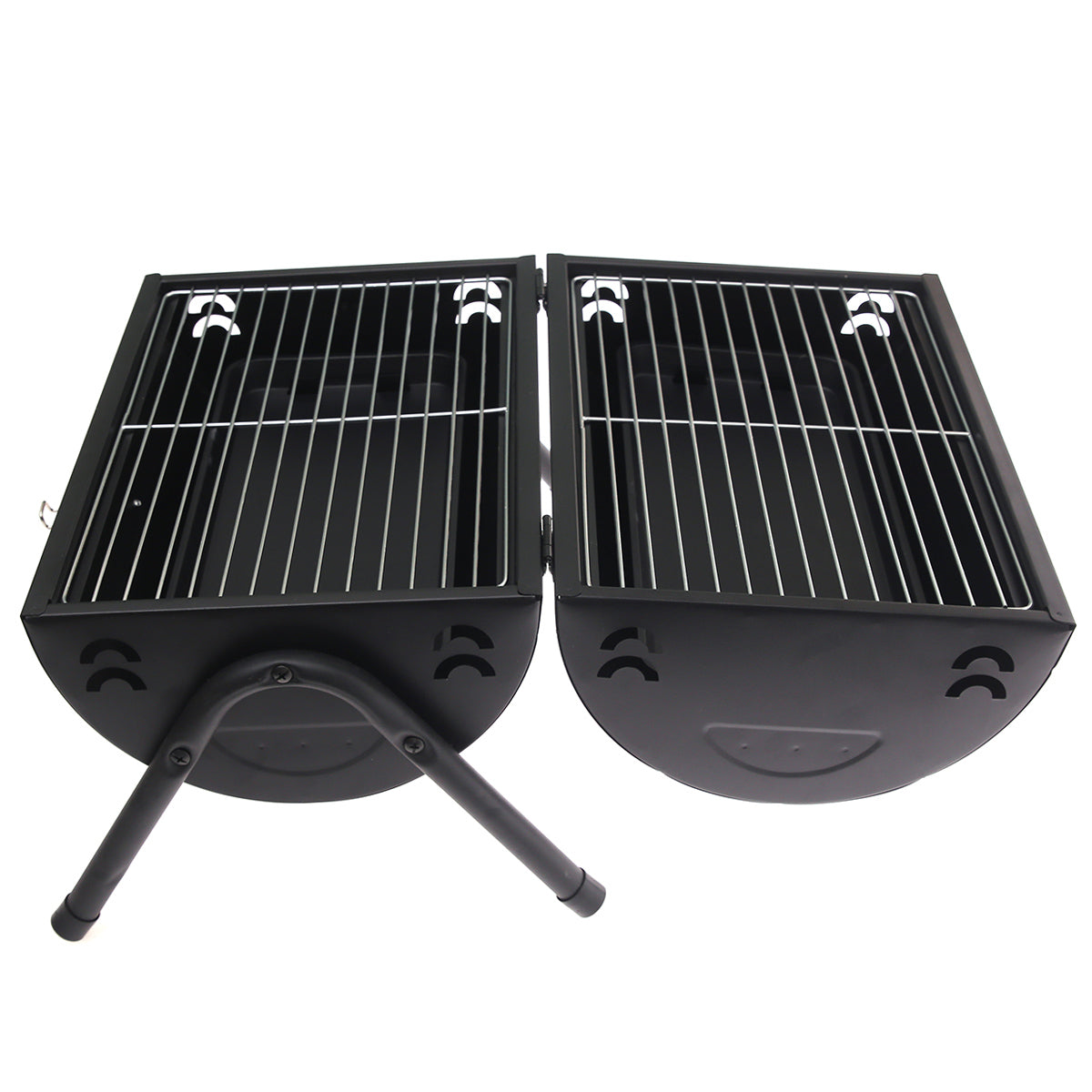 BBQ Grill Black 2009S Ð Foldable Dual Grill for Outdoor Cooking