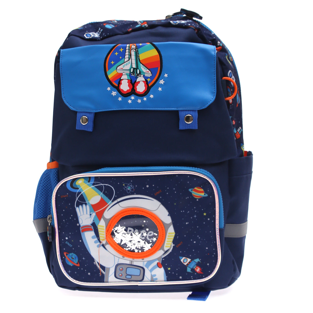 Space Astronaut School Bag Ð Customizable Name Patch | U2081 VEST (with Pencil Pouch)