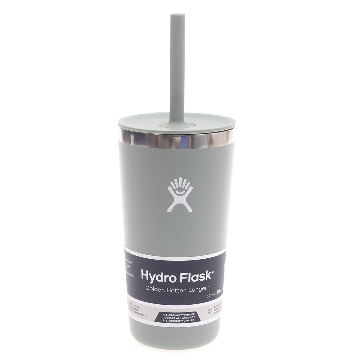 Hydro Flask 20oz All Around Tumbler Ð Agave | Insulated Stainless Steel Tumbler with Press-In Lid & Straw
