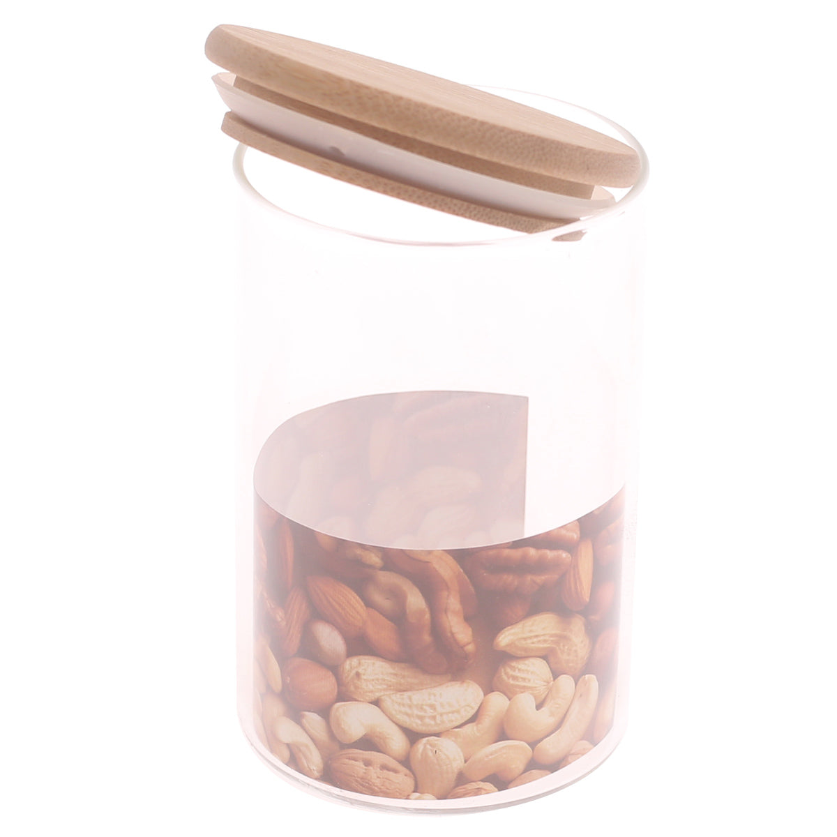 Round Glass Jar 270ml Ð GPG10-270/L3 with Bamboo Lid
