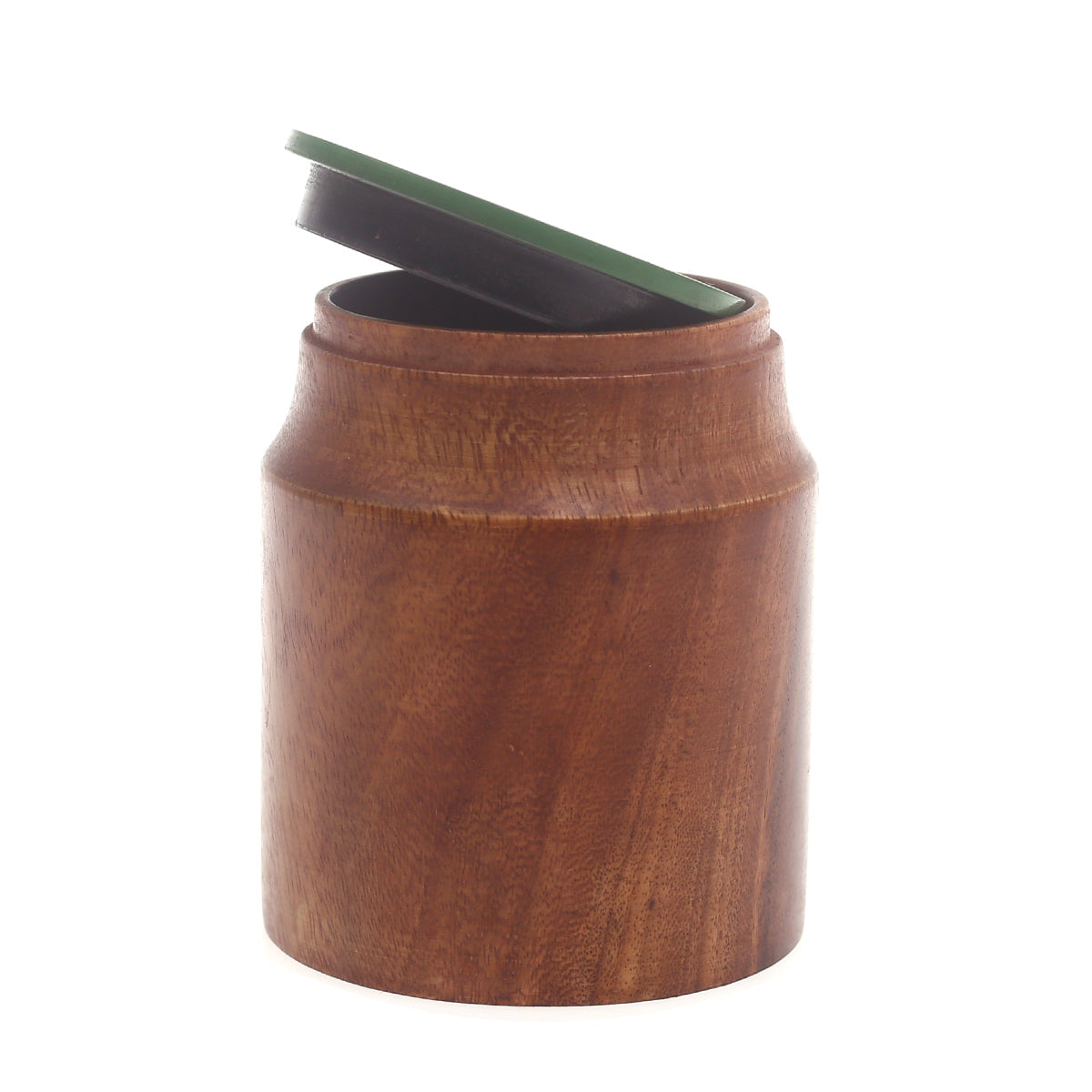 Wooden Decorative Jar Ð Green | Stylish Home Accent Piece