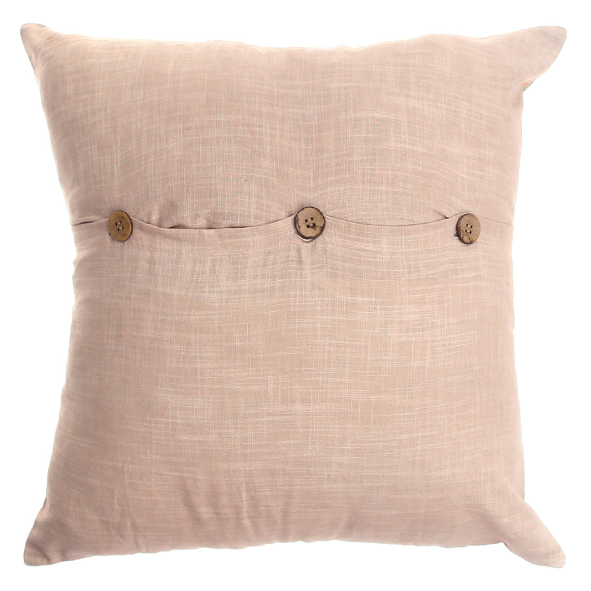 Noor Bagh Cotton Cushion Cover Ð 20x20 Inch Ethnic Motif Pastel Throw Pillow Case