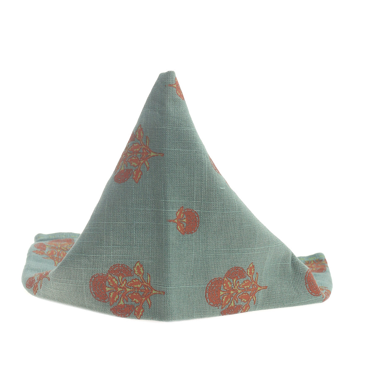 Coral Buta Cotton Napkin Set of 2 Ð Handcrafted 100% Cotton Dinner Napkins