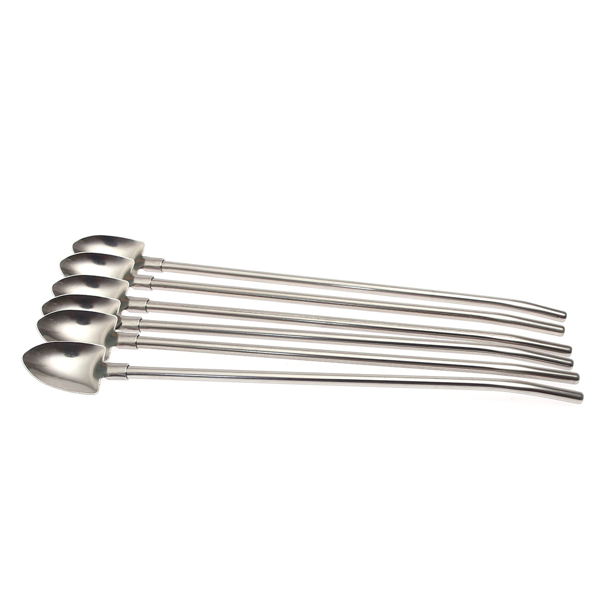 2-in-1 Stainless Steel Straw Ð 6 PCS Set