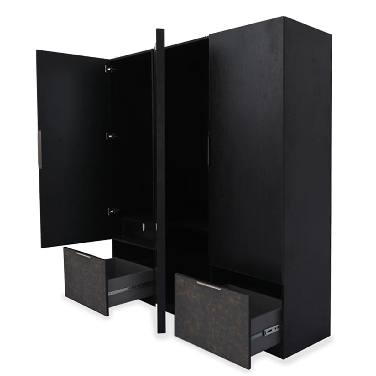 Carter 3 Door Wardrobe Black+2009
