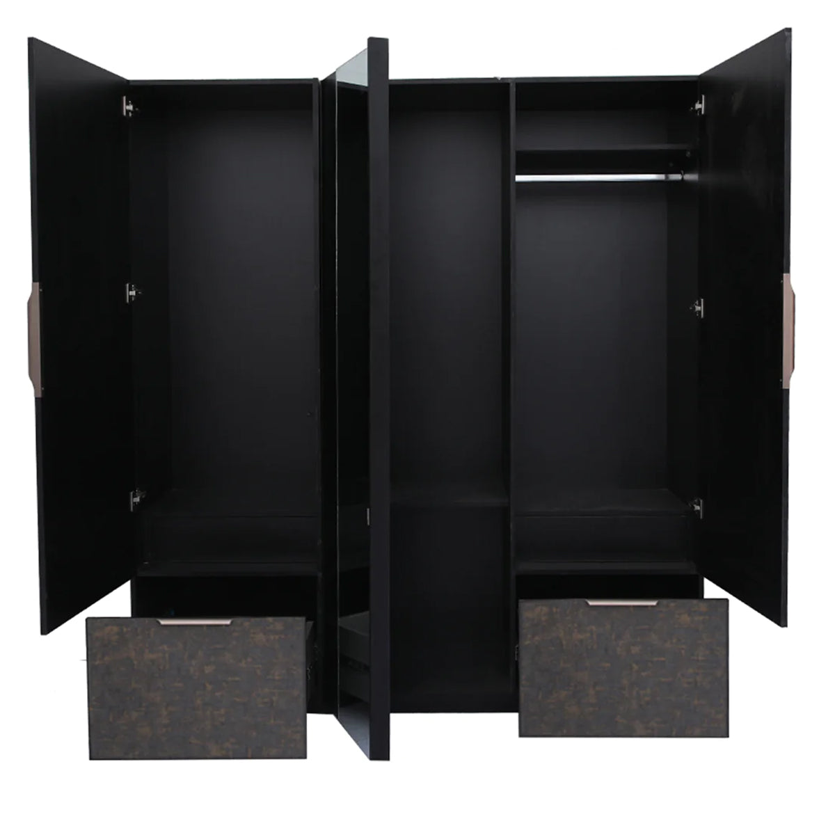 Carter 3 Door Wardrobe Black+2009
