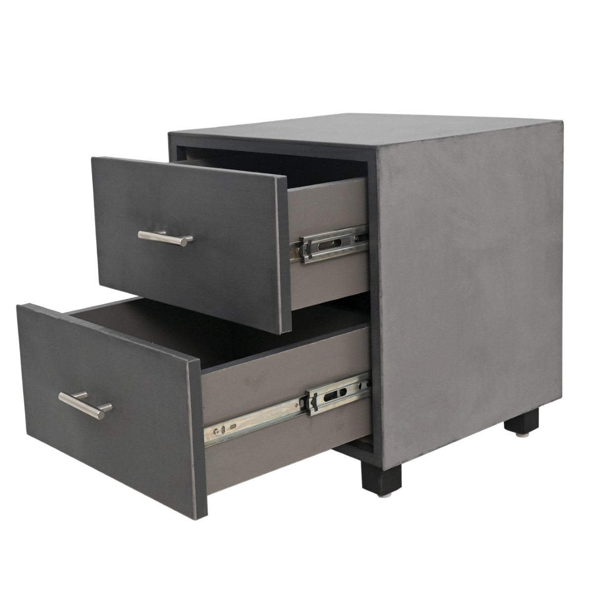 Nimoy King Size Bed with 2 Side Tables