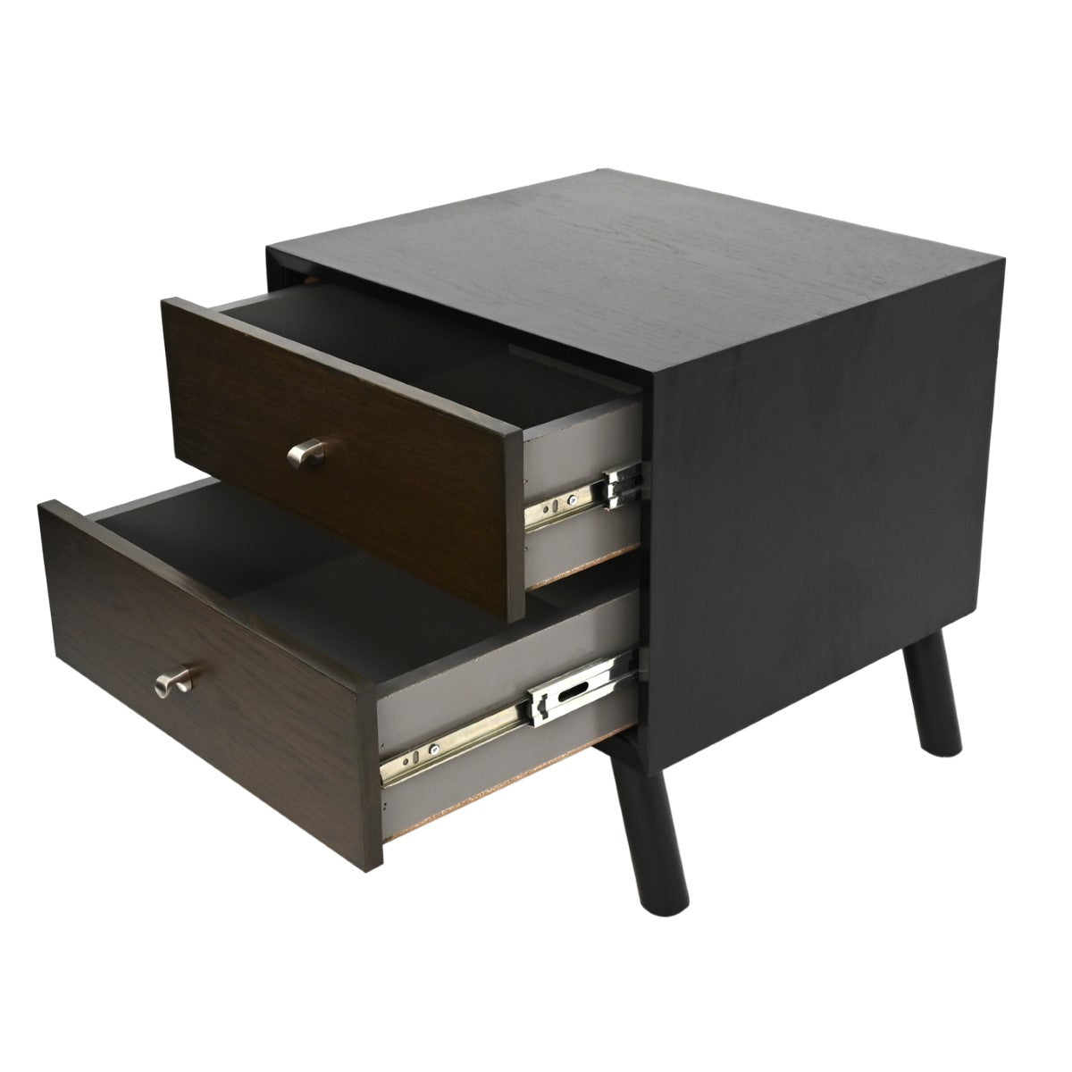 Norre King Size Bed with 2 Side Table