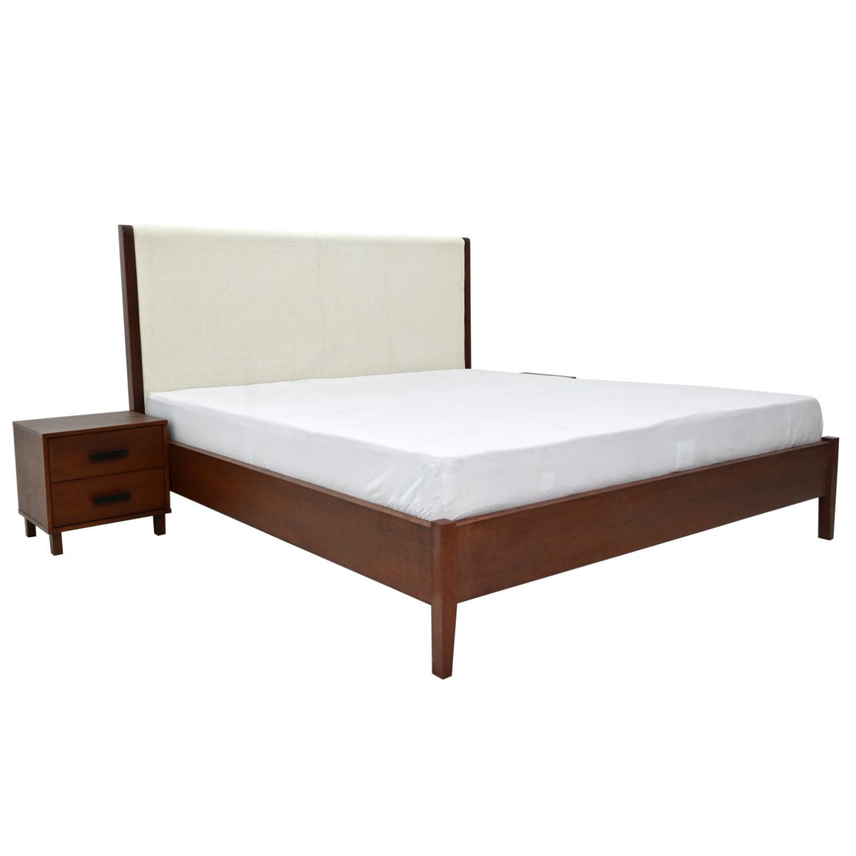 Marlin King Size Bed with 2 Side Table