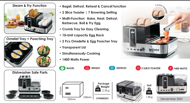 Break Fast Maker .SF5744 - SANFORD