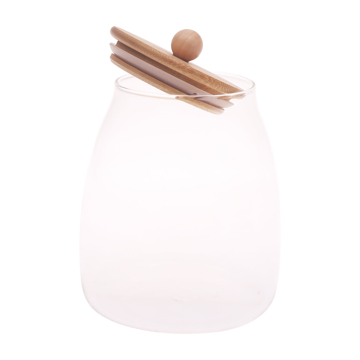 Glass Jar with Wooden Lid Ð 750ml & 550ml