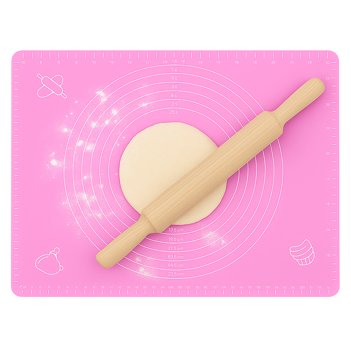 Silicone Baking Sheet Ð Non-Stick Pastry Mat with Measurement Guide