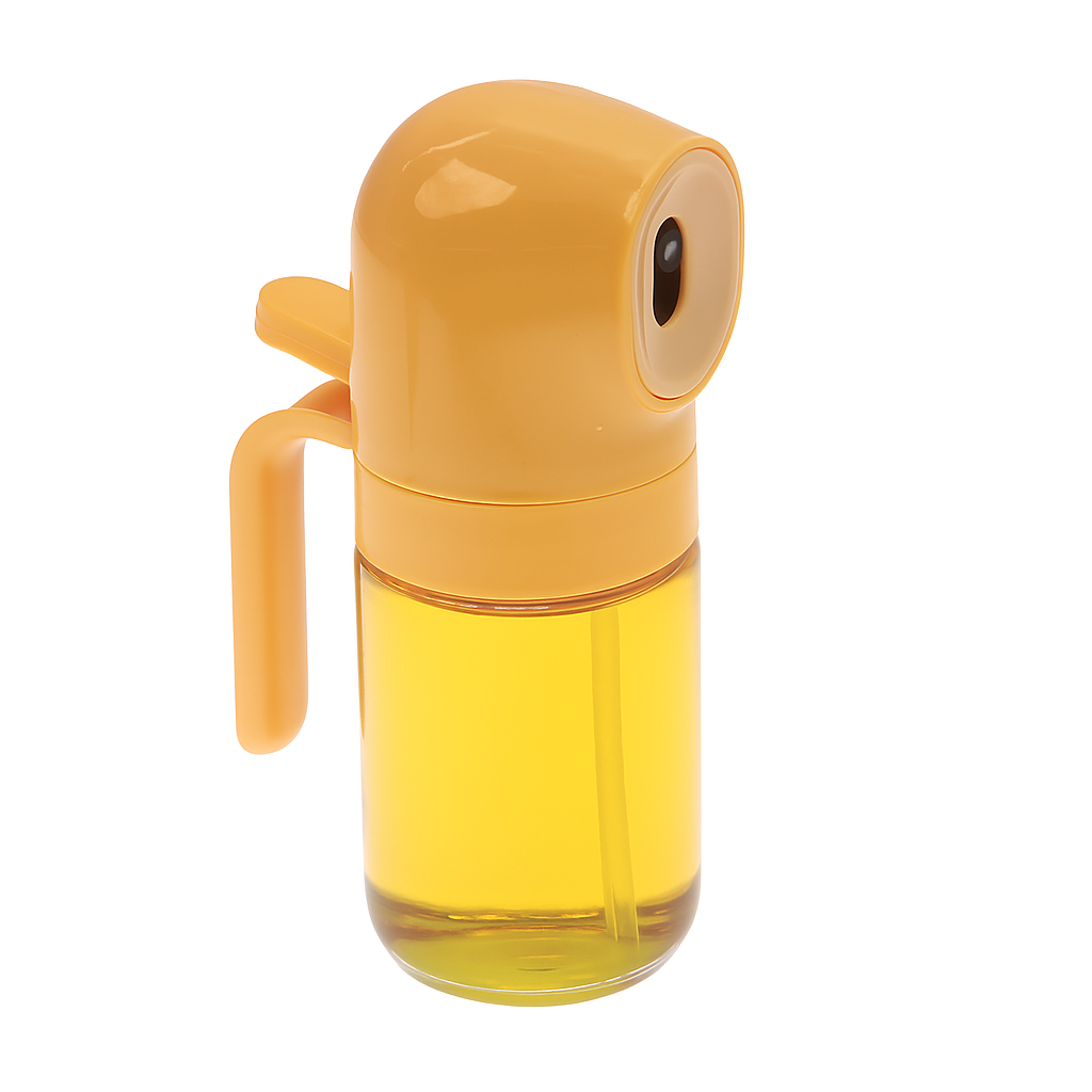 Glass Oil Spray Bottle Ð Refillable Dispenser for Cooking, Baking & Grilling