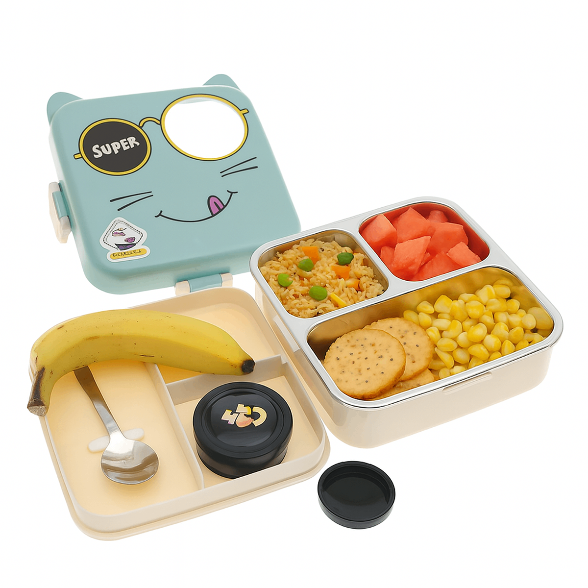 Laxon Steel Lunch Box Ð Cute, Compact & Leak-Proof