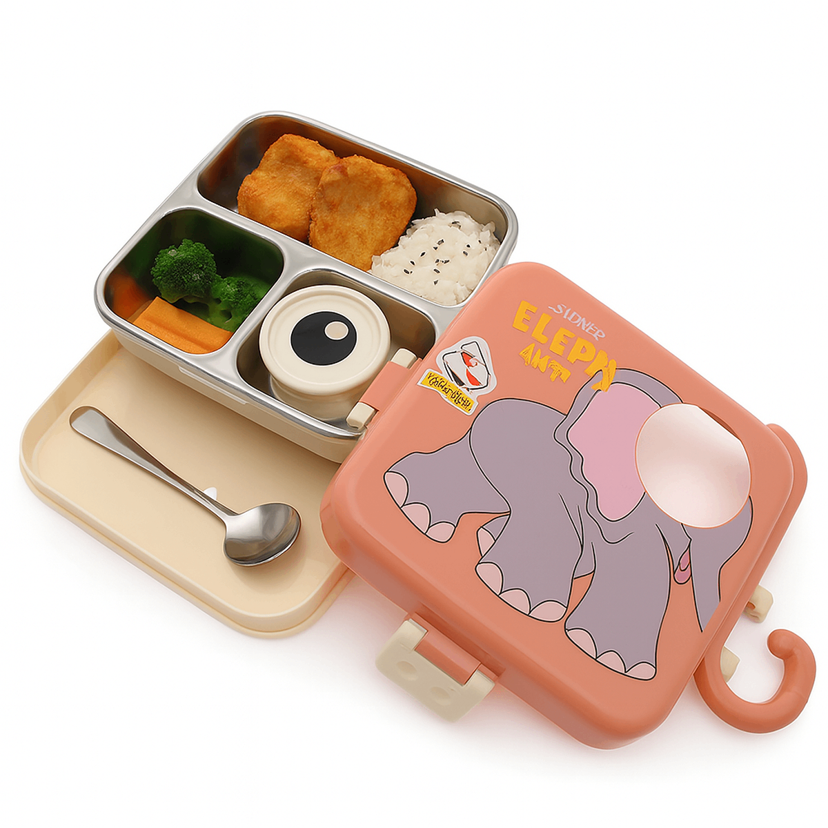 Laxon Steel Lunch Box Ð Cute, Compact & Leak-Proof