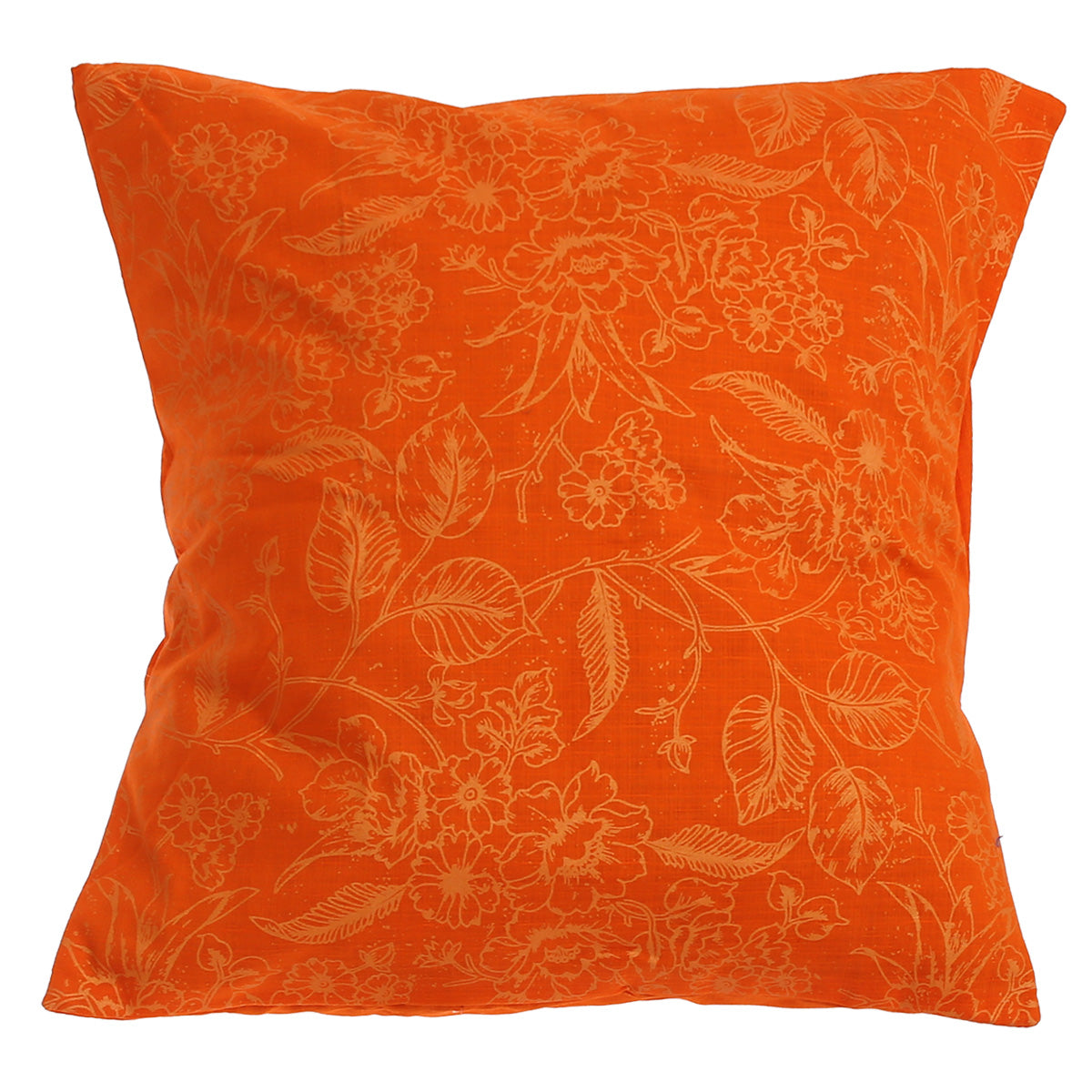 Yellow Floral Cushion Cover 18x18"