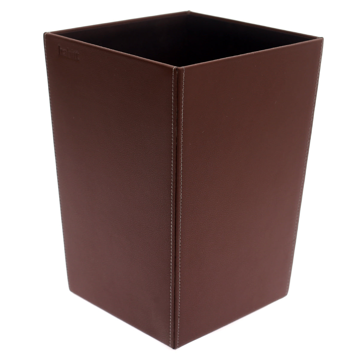 Leather dust bin (Brown)