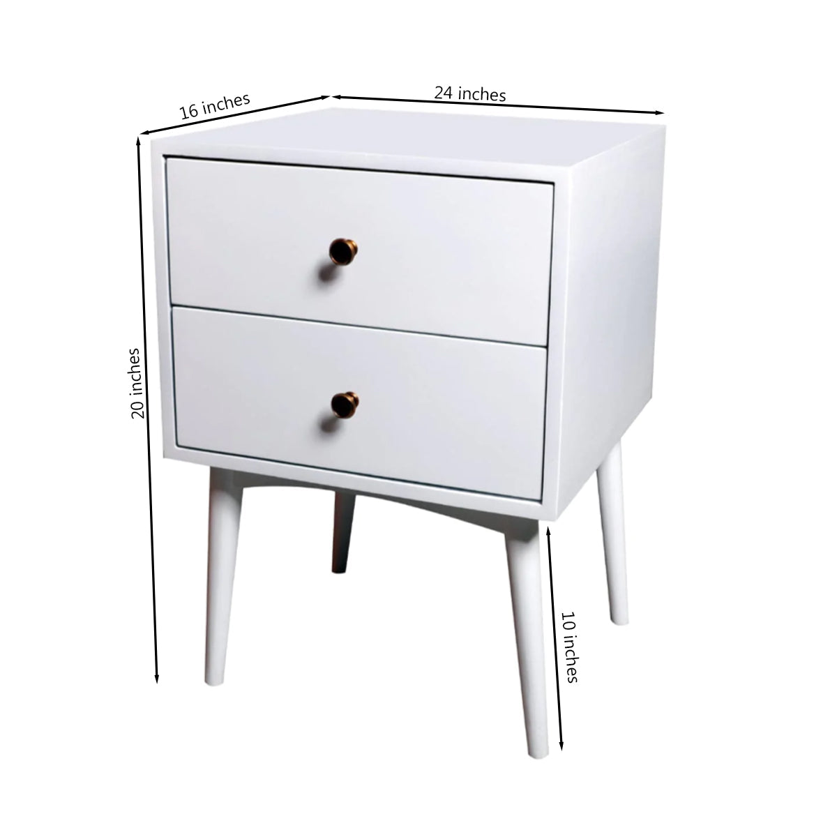 Ethereal Queen Bed with side table