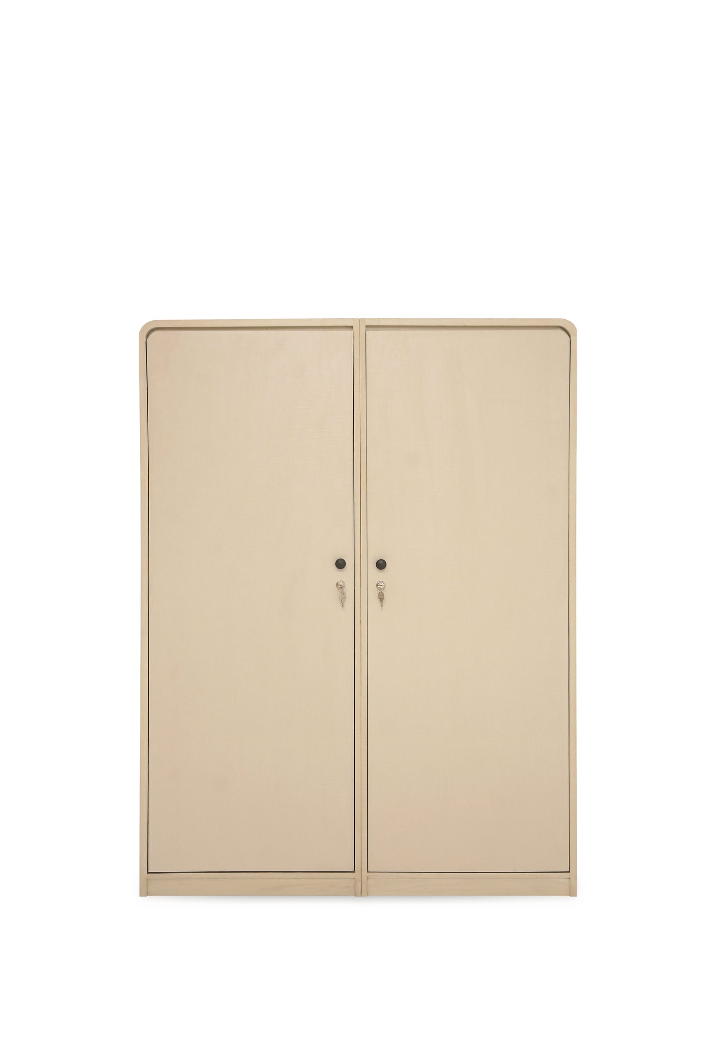 Harold 2-Door Wardrobe Ð Solid Wood with Cane Detailing