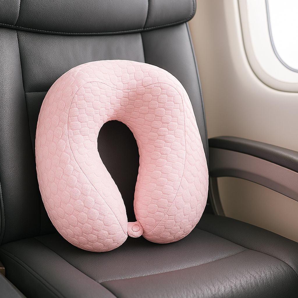 Travel Neck Pillow Ð Variant: Blue, Brown, Pink, Yellow