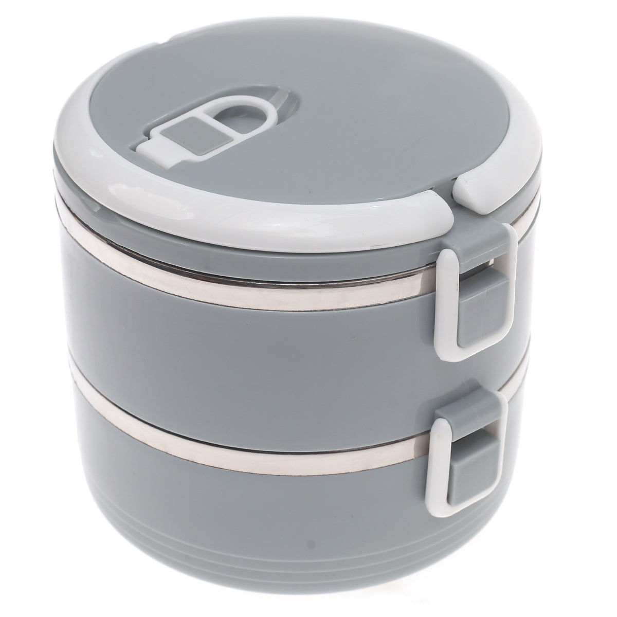 Stainless Steel Dual Lunch Box with Handle