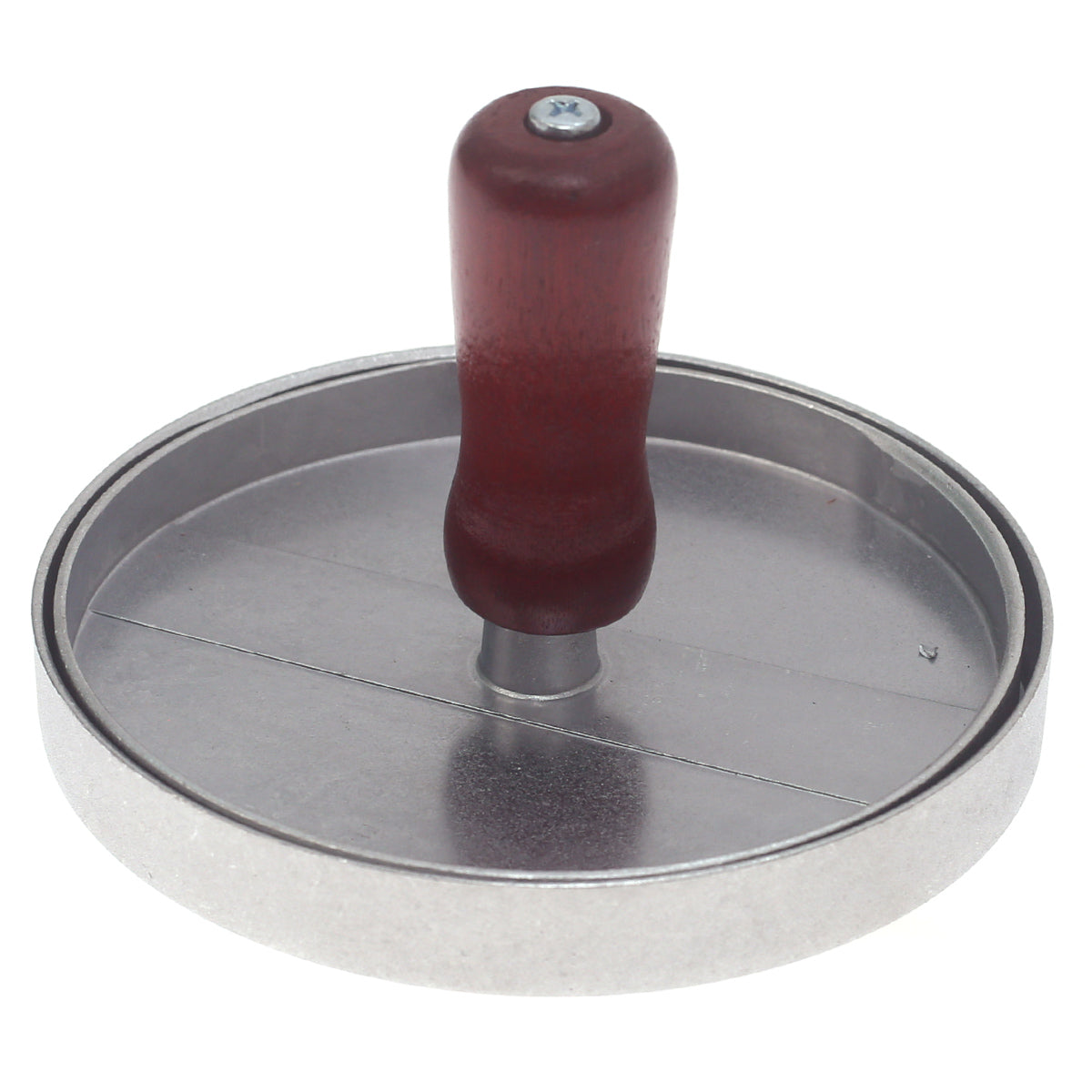 Aluminum Burger Presser Ð Non-Stick Patty Maker with Wooden Handle