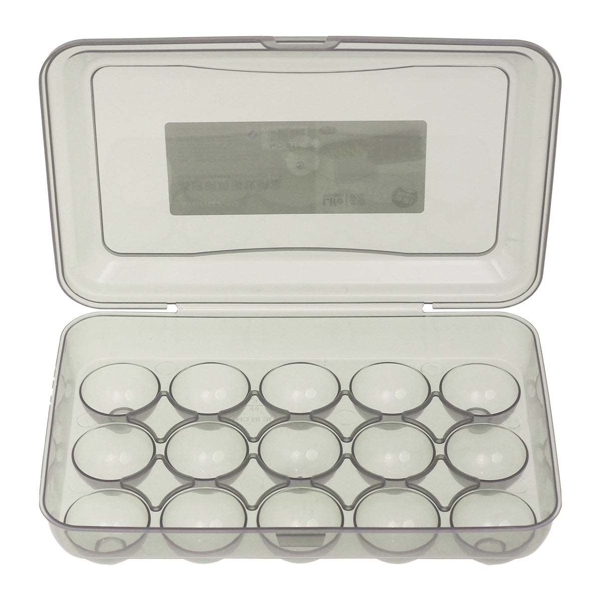 15-Piece Egg Storage Box Ð Stackable Container with Lid for Fridge Organization