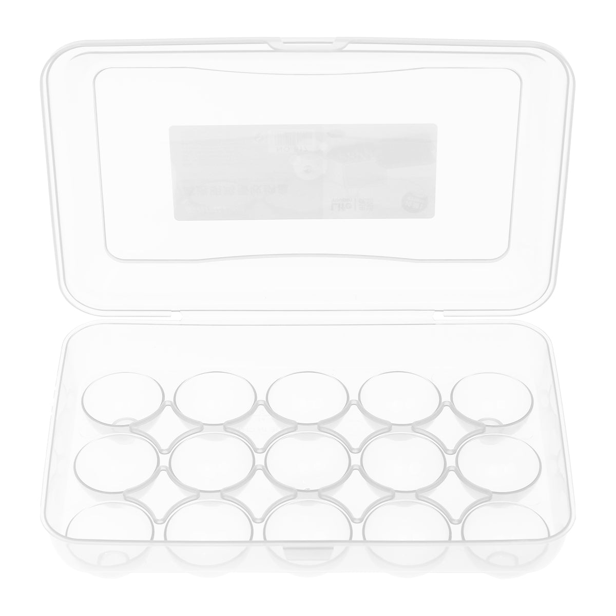 15-Piece Egg Storage Box Ð Stackable Container with Lid for Fridge Organization