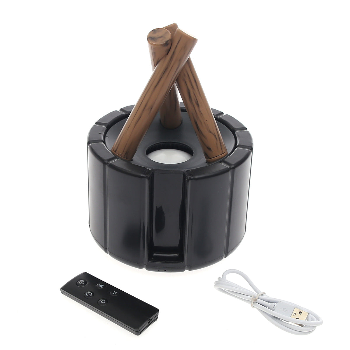 Bonfire Flame Effect Humidifier Ð USB Rechargeable with Remote Control